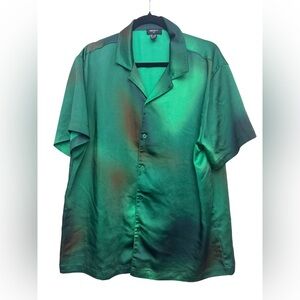 Forever 21 Green Casual Button Down Shirt